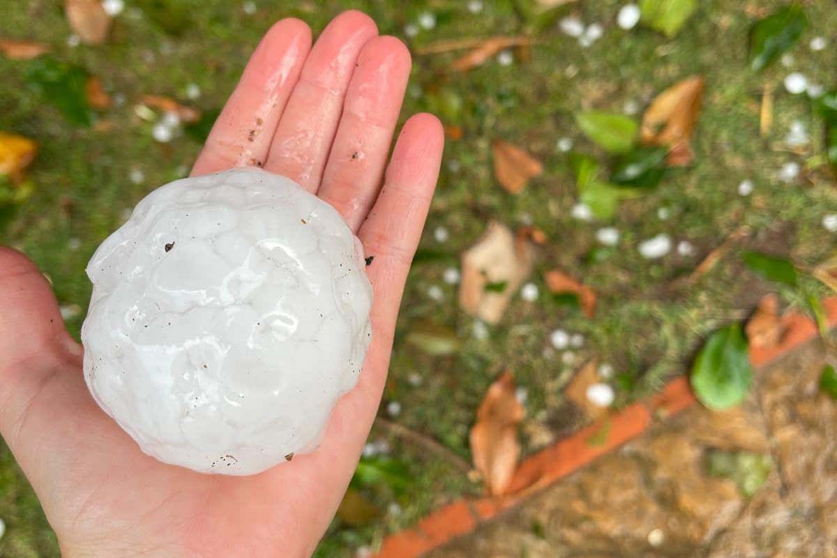 Why scientists scanned giant hailstones in a dentist’s office