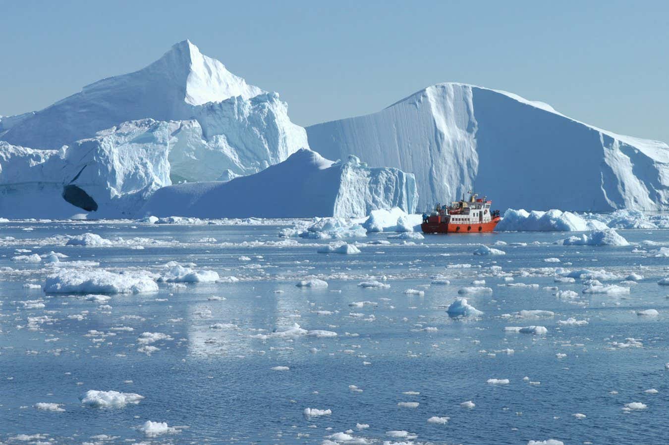 Melting of Greenland ice sheet could release methane ‘fire ice’